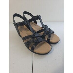 Clarks Woman's Dress Sandals Emily2 Rose Sandal Size 11 New $100 MSRP NIB Black